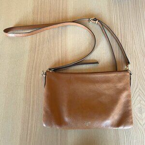 Fossil Tan Leather Crossbody Purse